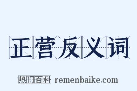 正营反义词是什么意思的图片
